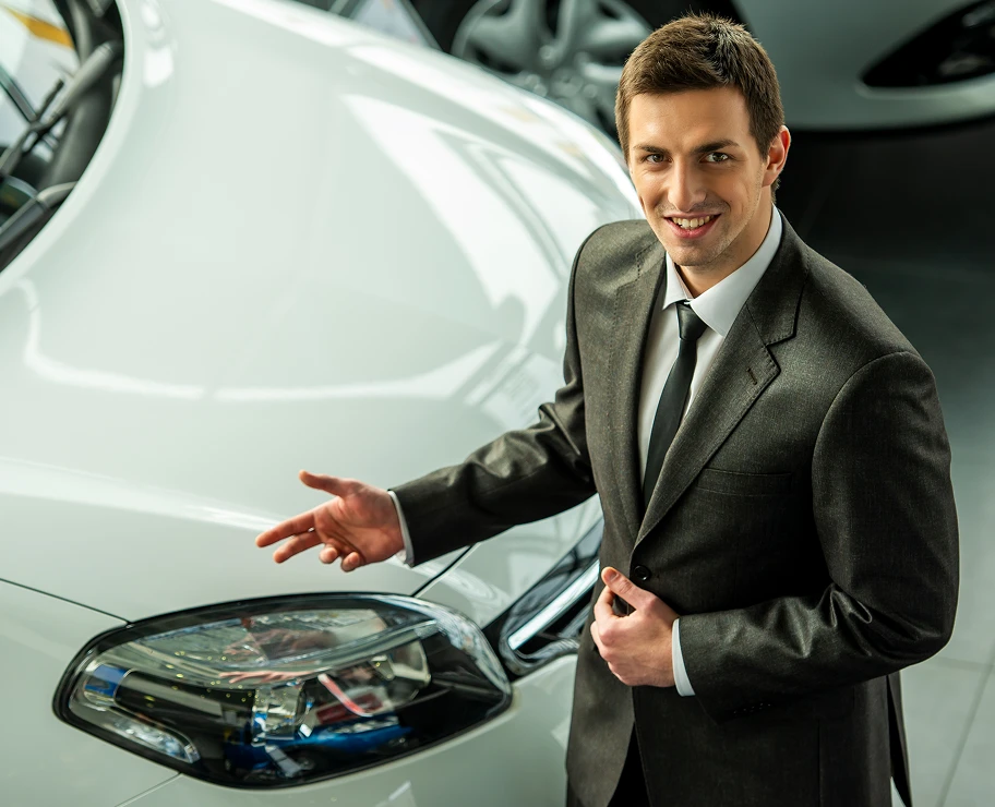 Rental specialist ready to help you choose a vehicle